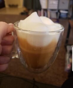 Nespresso Vertuo Coffee and Espresso Machine by De'Longhi with Milk Frother, 236.59 Milliliters, Piano Black Machine + Frother 52 61v uYYmRKL