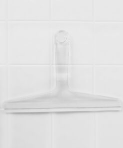 Alternative view of Spectrum Diversified 12 Inch Shower Squeegee with Suction Hook, Clear