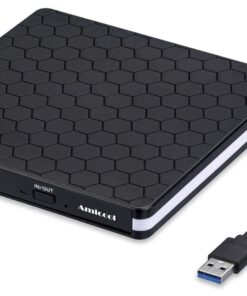 External DVD Drive, Amicool USB 3.0 Type-C CD DVD +/-RW Optical Drive USB C Burner Slim CD/DVD ROM Rewriter Writer Reader Portable for PC Laptop Desktop MacBook Mac Windows 7/8.1/10 Linux OS Apple 40 61v0e4NpaOL