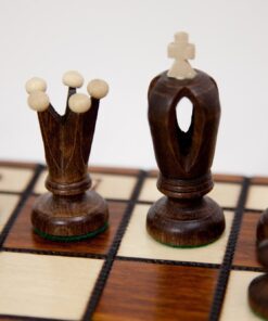 Wegiel Handmade Royal 36 European Chess Set - Wooden 14.2 Inch Board Hornbeam & Sycamore Pieces 20 61v1UVMFc2L