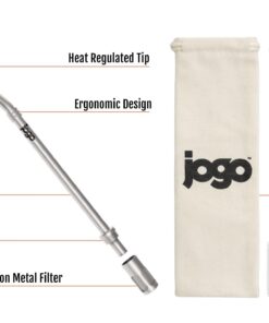 Alternative view of JoGo - Portable Coffee and Tea Brewing Straw - Reusable Coffee Maker Made of Stainless Steel with Single Serve Strainer - Filter Function for Hot and Cold Brew - Ideal for Coffee and Loose Leaf Teas Pebble Gray 1