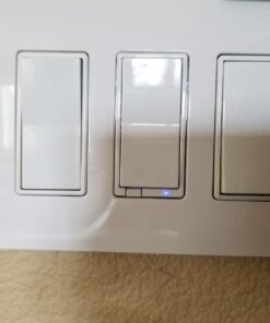 Lutron Claro 3 Gang Decorator/Rocker Wallplate, Gloss, White (1-Pack) | CW-3-WH 1 Pack 35 61v4X0QK rL