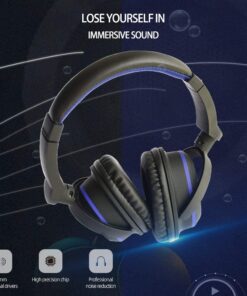 OONOL Gaming Headphones, Rotated Earmuffs, Retractable Microphone, Bass Sound, On Ear Wired Noise Cancelling Headset for PC, PS4, PS5, Xbox One, Switch, Laptop, 3.5MM Jack (Black) Black 21 61v4dZPHeUL