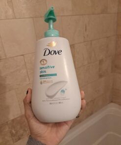 Dove Body Wash with Pump Sensitive Skin Hypoallergenic, Paraben-Free, Sulfate-Free, Cruelty-Free, Moisturizing Skin Cleanser Effectively Washes Away Bacteria While Nourishing Skin 30.6 oz Unscented 30.6 Fl Oz (Pack of 1) 30 61v6GFTn2WL