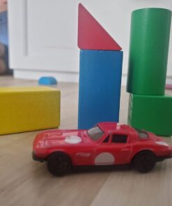 Melissa & Doug Wooden Building Set - 100 Blocks in 4 Colors and 9 Shapes 100-Piece 41 61v6XDS1ICL 1