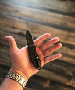 CRKT Squid Folding Pocket Knife: Compact EDC Straight Edge Utility Knife with Stainless Steel Blade and Framelock Handle Black Stonewash 49 61v7QB7GmVL