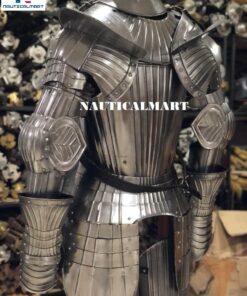 Maximilian Half Armour 1515 Reenactment LARP Steel Body Suit of Armor 10 61v7k1YH6CL