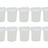 Sargent Art 22-1610 No-Spill Paint Cups with Flip Open Lids, Set of 10