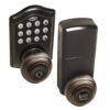 Honeywell Safes & Door Locks - 8732401 Electronic Entry Knob Door Lock, Oil Rubbed Bronze, 6.5 x 8.8 x 9 inches Tradional 36 61v8USpl2LL