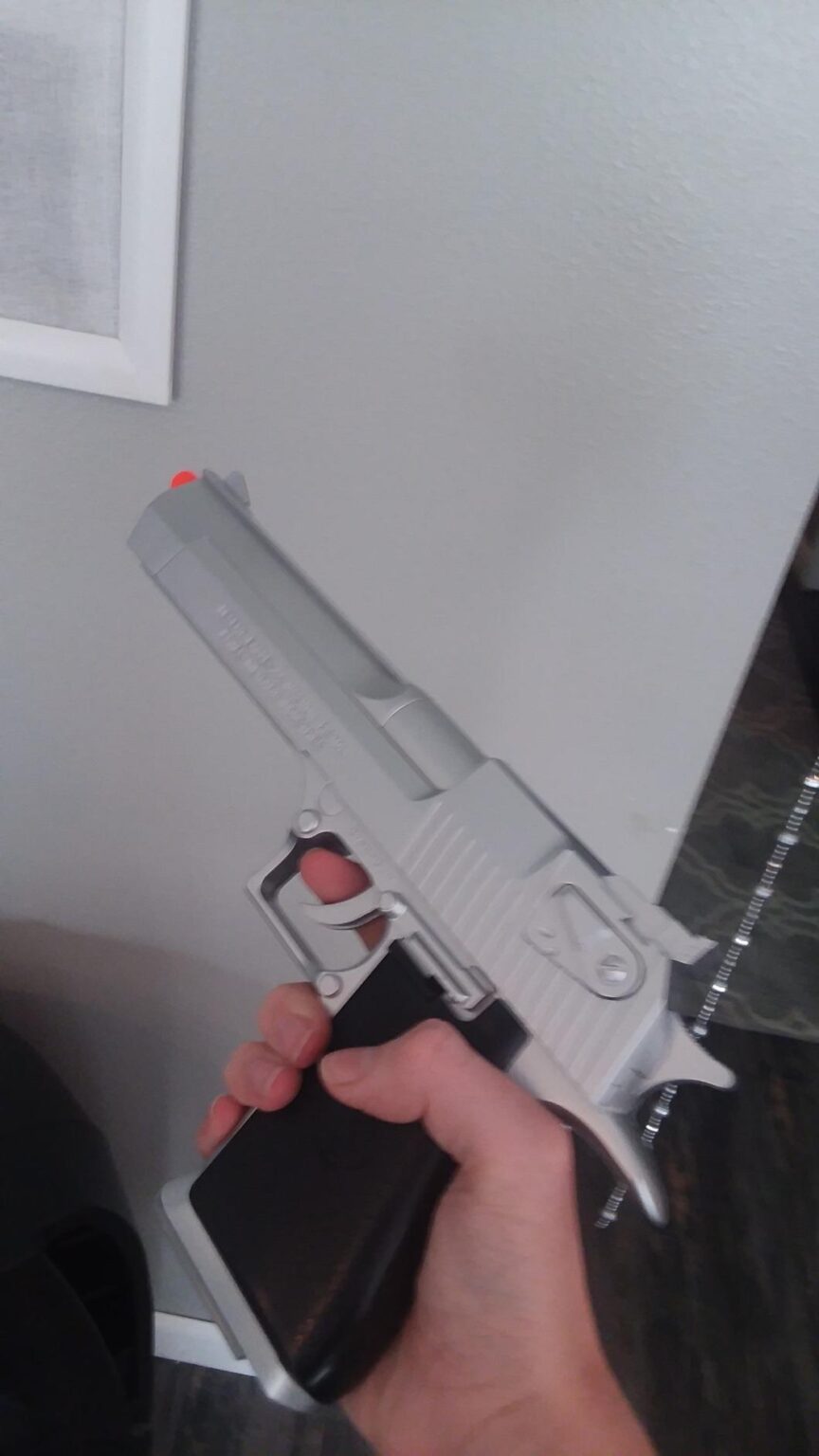 Desert Eagle Spring Powered Airsoft Pistol Silver Swiftsly