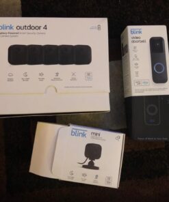 Blink Video Doorbell | Two-way audio, HD video, motion and chime app alerts and Alexa enabled — wired or wire-free (Black) Black Video Doorbell Standalone 42 61v9IP98vL