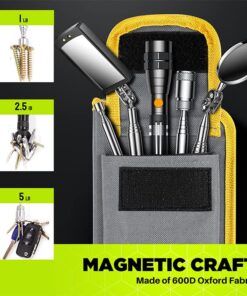 Telescoping Magnetic Pickup Tool Set-Extendable Magnet Flashlight with Inspection Mirror, Birthday Gifts & Christmas Presents Stocking Stuffers for Men or Women, Boyfriend, Husband, Father, Handyman Yellow 13 61v9g3EGbL