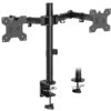 WALI Dual LCD Monitor Fully Adjustable Desk Mount Stand Fits Two Screens up to 27 inch, 22 lbs. Weight Capacity per Arm (M002), Black 13 61vA8MvkGQL
