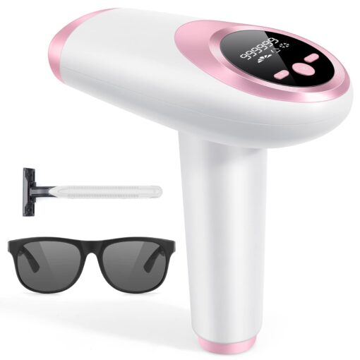 Laser Hair Removal for Women and Men, IPL Hair Removal 999,999 Flashes Permanent Hair Removal Device For Facial Facial Legs Arms Bikini Line Whole Body Use At-home