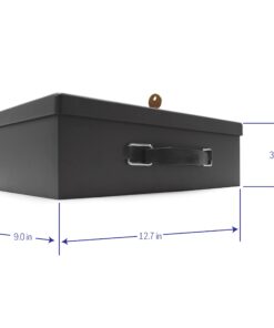 Honeywell Safes & Door Locks 6104 Fire Resistant Steel Security Safe Box with Key Lock, 0.17-Cubic Feet, Black 16 61vCSmYBL