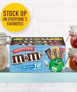 M&M'S Peanut, Peanut Butter & Milk Chocolate Variety Pack Full Size Milk Chocolate Candy Assortment, 30.58 oz 18 ct Original Version 15 61vCozPDzgL 1