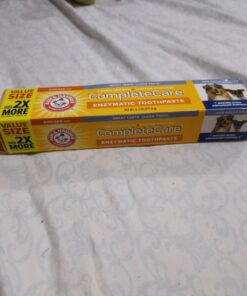 Arm & Hammer Complete Care Enzymatic Dog Toothpaste, 6.2 oz - Dog Toothpaste for Puppies and Adult Dogs, Arm and Hammer Toothpaste for Dogs - Pet Toothpaste, Dog Dental Care and Clean Dog Teeth 6.2 Ounce (Pack of 1) 40 61vDu2mbw2L