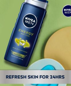 Nivea Men Energy Body Wash with Mint Extract, 3 Pack of 16.9 Fl Oz Bottles 13 61vELZiXWbL