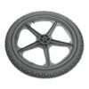 Rubbermaid Commercial M1564200 Big Cart Replacement Wheel, Black 7 61vErnr9pxL
