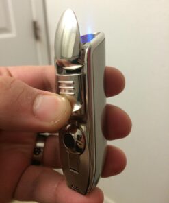 Scorch Torch Triple Jet Flame Butane Cigarette Torch Lighter with Cigar Punch Attachment Black 26 61vEt6Njh L
