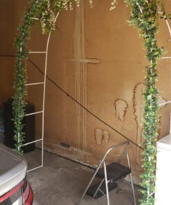 Adorox 7.8ft Backdrop Stand - Balloon Arch Kit, Stable Balloon Arch Frame, Metal Wedding Arch for Wedding Birthday Party Baby Shower Decoration(White) 1 White 1pc 34 61vFHd05RTL