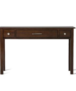 SIMPLIHOME Avalon SOLID WOOD Contemporary 47 Inch Wide Writing Office Desk in Dark Tobacco Brown, For the Office Desk, Writing Table, Workstation and Study Table 22 61vGjRfwMaL