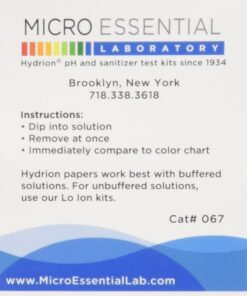 Ph. Test Tape Dispenser Hydrion Papers Strips Made for Saliva Or Urine Testing-Range Is in 2 Intervals & From 5.5 To 8.0, Check Body for Alkaline or Acid Environment, Approx. 100 Tests 1