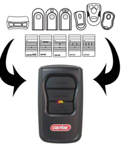 GenieMaster Authentic 3-Button Genie garage door opener remote - works on Intellicode and 9/12 dipswitch - Model GM3T-R 1 Pack 13 61vIMrO7SqL
