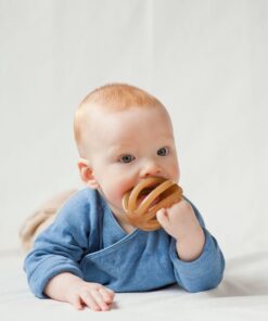 Calmies Teether for Babies Without BPA, Natural 100 Percent Rubber Toy for Infants, Plant Based, No Parabens, PVC or Phthalates, Unscented 24 61vIP5NUEXL