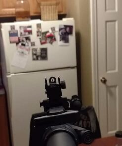 -Combat Vet Owned Company- Dagger Defense Tactical flip up BUIS Picatinny Rail Mounted Backup Iron Sights. Black 49 61vIXXrLFmL