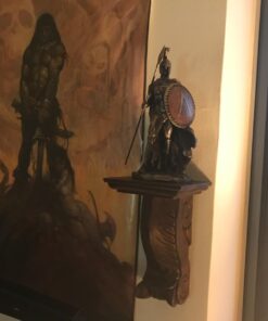 Veronese 9 7/8 Inch Leonidas Spartan King with Spear and Shield Cold Cast Resin Antique Bronze Sculpture 17 61vJ6Tgx8xL