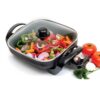Elite Cuisine EG-1220G 12-Inch Non-Stick Electric Skillet with Glass Lid, Black 15 61vJmpvAiKL