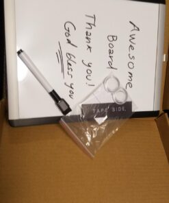 Amazon Basics Small Dry Erase Whiteboard, Magnetic White Board with Marker and Magnets - 8.5" x 11", Plastic/Aluminum Frame 8.5"x11" 34 61vLX7JDUNL