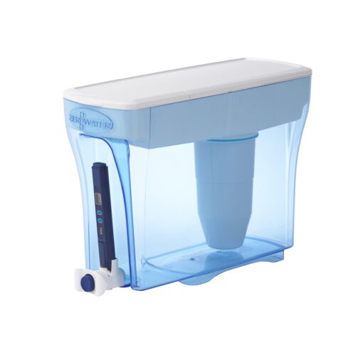 ZeroWater 23-Cup 5-Stage Water Filter Dispenser 0 TDS for Improved Tap Water Taste - IAPMO Certified to Reduce Lead, Chromium, and PFOA/PFOS 23 Cup