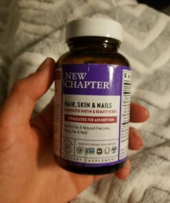 New Chapter Biotin Supplement, Vegan Hair Skin and Nails Vitamins with Fermented Biotin + Astaxanthin - 60 Count 35 61vMvXDbMgL