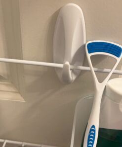 Lavish Home (White) 6-Tier Adjustable Kitchen Door Rack for Pantry Organization and Storage Shelving, (L) 19” x (W) 5” x (H) 56-64 41 61vNJV WOsL