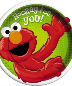 Sesame Street Elmo 'Hooray for Elmo' Large Paper Plates (8ct)