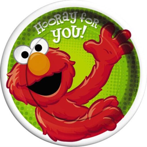 Sesame Street Elmo 'Hooray for Elmo' Large Paper Plates (8ct)