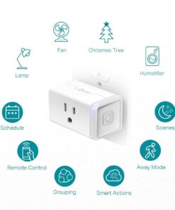 Kasa Smart Plug HS103P3, Smart Home Wi-Fi Outlet Works with Alexa, Echo, Google Home & IFTTT, No Hub Required, Remote Control,15 Amp,UL Certified, 3-Pack , White Mini, 3-Pack 26 61vQUnS7slL