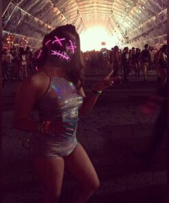 lychee 15ft EL Wire Neon Glowing Strobing Electroluminescent Light El Wire w/Battery Pack for Parties, Halloween Decoration (Pink, Outdoor use) Pink 32 61vS3DGf0CL