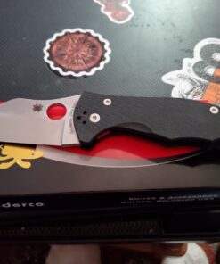 Spyderco Yojimbo 2 Specialty Tactical Knife with 3.2" CPM S30V Steel Black Wharncliffe Blade and Durable Black G-10 Handle - PlainEdge - C85GP2 Steel Blade 47 61vT1sNFFYL