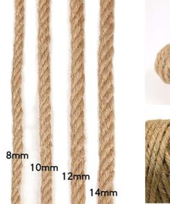 100% Natural Strong Jute Rope - LUOOV 6mm Thickness and Jute Rope Cord for Arts Crafts,DIY Decoration Gift Wrapping 40m(128ft) Pack of 1 13 61vTjmGsxSL