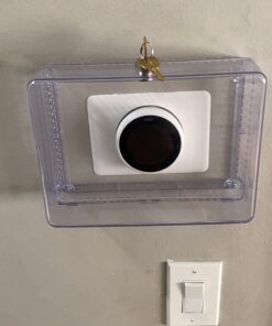 Honeywell Home CG512A1009 Large Thermostat Guard, Fits Thermostats 8. 25" W x 5. 75" H or Smaller 1 31 61vVnWh1vL