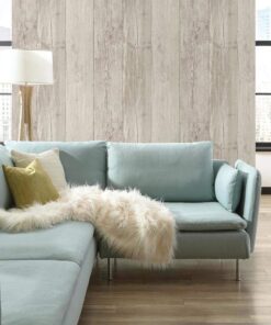 RoomMates York Wallcoverings ZB3347 Wide Wooden Planks Wallpaper, Gray/Black/Off White Gray/Black/Off-White 26 61vWsi bwtL