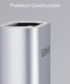 Anker USB C to Gigabit Ethernet Adapter, Aluminum Portable USB C Adapter, for MacBook Pro, MacBook Air 2018 and Later, iPad Pro 2018 and Later, XPS, and More Silver 51 61vXGIbMsVL