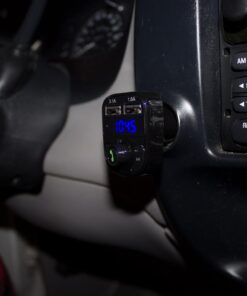 Handsfree Call Car Charger,Wireless Bluetooth FM Transmitter Radio Receiver,Mp3 Audio Music Stereo Adapter,Dual USB Port Charger Compatible for All Smartphones,Samsung Galaxy,LG,HTC,etc. 46 61vXMo8G8xL