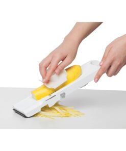 Alternative view of Benriner Mandoline Slicer, with 4 Japanese Stainless Steel Blades, BPA Free, New Model Classic Slicer, White