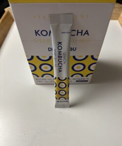 KOMBUCHA Lemon Kombucha Tea, 30 sticks x 5 grams, Zero Sugar, Sparkling Fermented Powdered Mix, Live Probiotics & Prebiotics, Healthy Drinks, Product of Korea 53 61vYRGk61aL