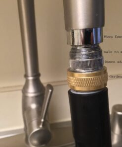 DANCO Multi-Thread Garden Hose Adapter for Male to Male and Female to Male, Chrome, 1-Pack (10513) 31 61vYWVjgH3L