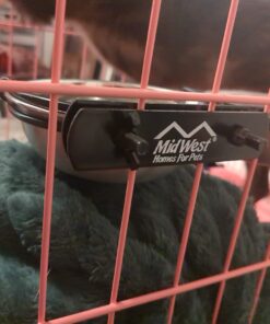 MidWest Homes for Pets Snap'y Fit Food Bowl | Pet Bowl, 20 oz. (2.5 cups) | Dog Bowl Easily Affixes to a Metal Dog Crate, Cat Cage or Bird Cage | Pet Bowl Measures 6L x 6W x 2H Inches,Silver 20 Ounces (2.5 cups) 45 61vZXPW7L